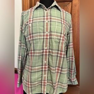 LRL Lauren Jeans Co. Ralph Lauren Plaid Button Down Shirt size  L